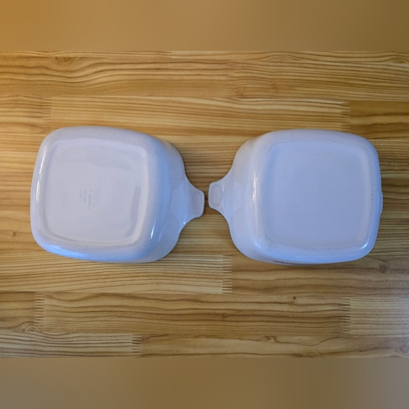 Vintage Corning Ware Set of 2 Blue Cornflower Individual Casserole Dishes - Picture 3 of 3